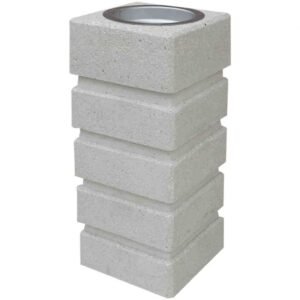 cendrier béton avec coupelle 1,5 l ares