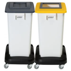 chariot sur roues pour poubelle de tri sélectif