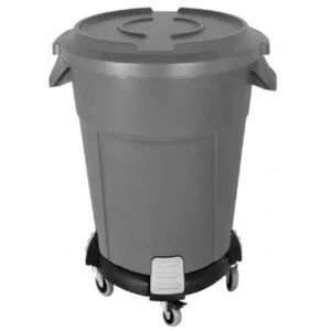chariot sur roues pour poubelle ronde 85l et 120l