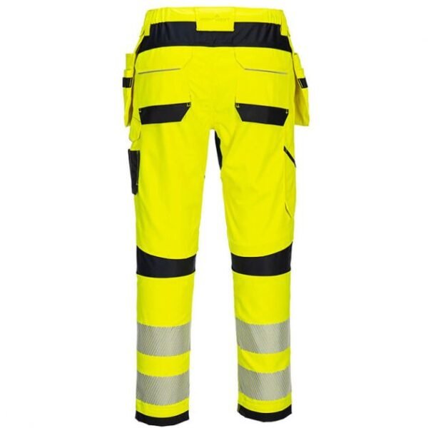 pantalon de travail noir jaune holster pw3 modaflame hvo