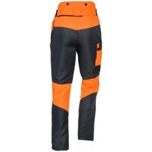 pantalon anticoupure classe 3 a tronçonneuse gris orange