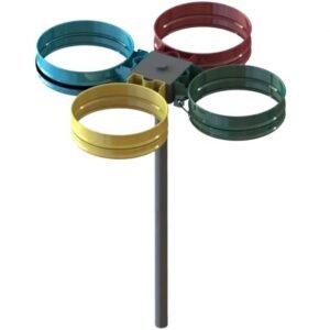 support sac poubelle sur pied 4 sacs 80 à 110l