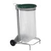support sac poubelle tri sélectif en acier