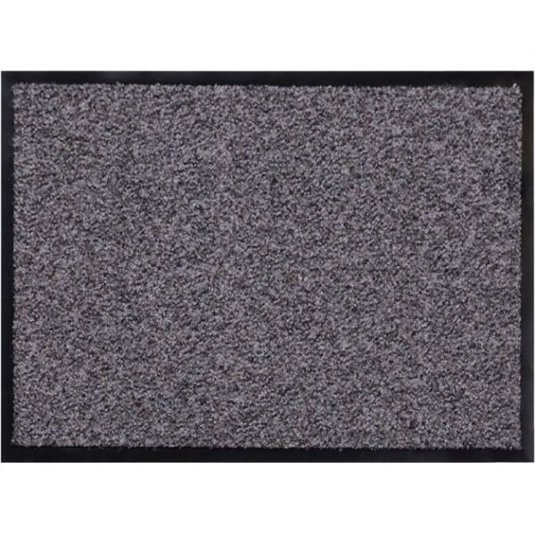 tapis d'entrée antidérapant recyclé gris rouleau