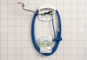 poste de nettoyage et de désinfection 2 produits jet clean