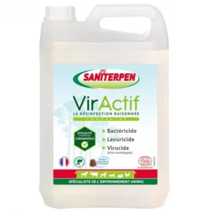 détergent désinfectant virucide pour animaux en14476 viractif concentré 5 l