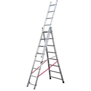 echelle transformable 3 plans avec base évasée