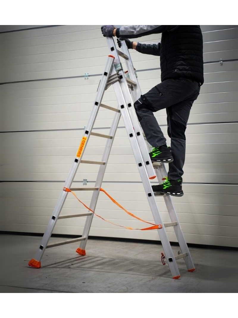 echelle transformable 3 plans avec base évasée echelle transformable 3 plans avec base évasée