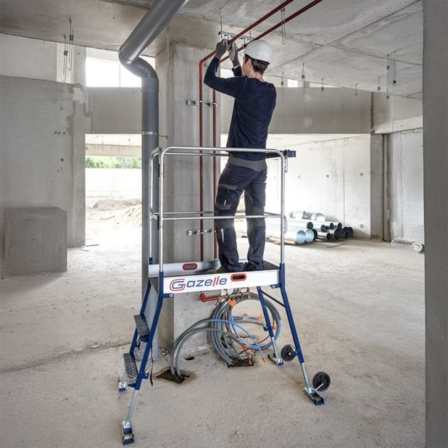 gazelle chantier télescopique mobile en aluminium gazelle chantier télescopique mobile en aluminium