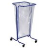 support sac poubelle tri sélectif en acier