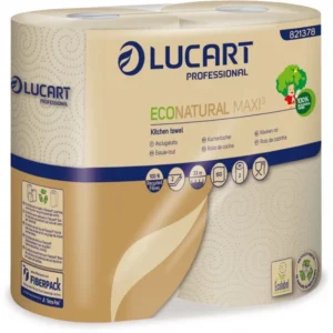 essuie tout 2 plis eco natural lucart colis de 30 rouleaux de 150 feuilles