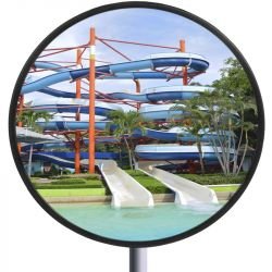 miroir de surveillance inox avec kit de fixation