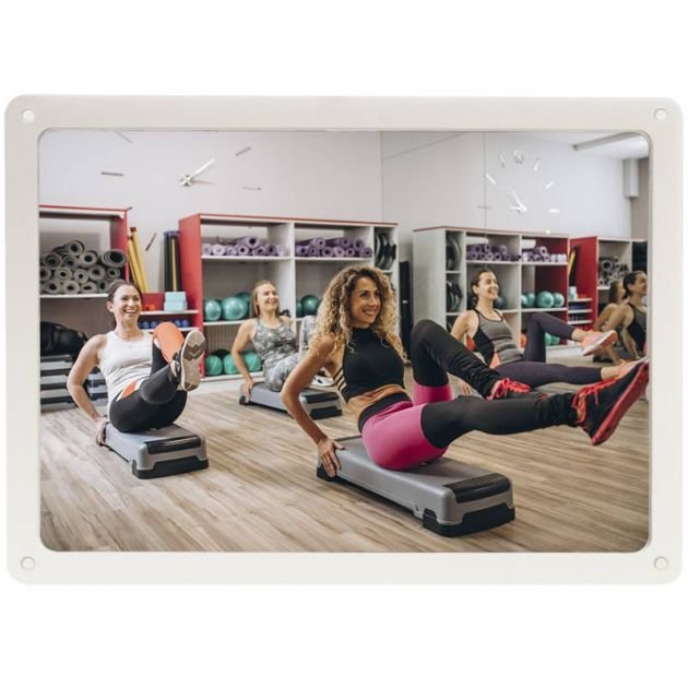 miroir incassable cadre blanc 20 mm miroir incassable cadre blanc 20 mm