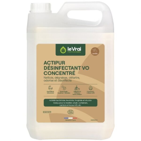 nettoyant propreté urbaine désinfectant virucide vo actipur 5 l