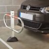 barrière de parking pied central avec arceaux design