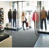 Tapis d'entrée absorbant grattant gris PMR M3 60 x 90 cm