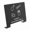 Plaque signalétique pour borne de tri sélectif Alitri aliments non compostables