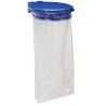 Support sac poubelle mural avec couvercle 110 L bleu