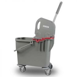 chariot de ménage compact 2 seaux presse à mâchoires