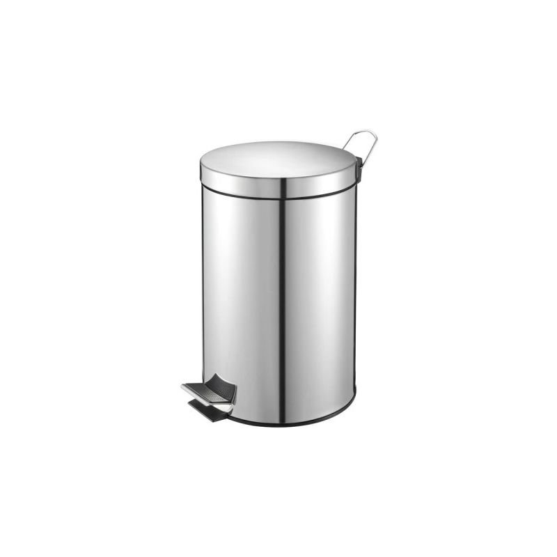 Poubelle de sanitaires à pédale en inox