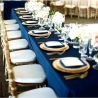 Rouleau nappe non tissé 1,2 x 25 m Bleu sur table