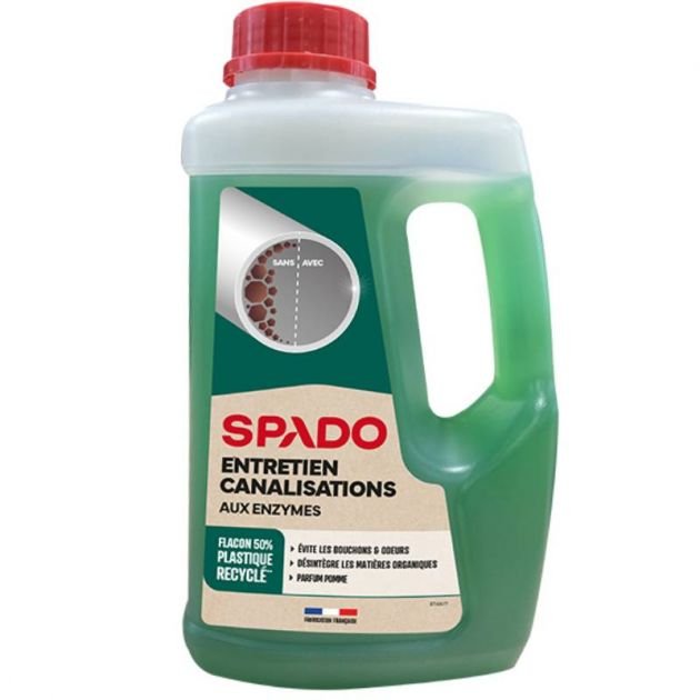 Nettoyant biologique pour canalisations et siphons 1 L Spado