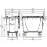 Conteneur poubelle 4 roues 660 L