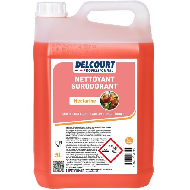 Détergent surodorant 5 L Delcourt nectarine