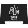 Plaque signalétique pour borne de tri sélectif Alitri verre