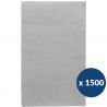 Serviette papier pli 1/8 38 x 38 cm x1500 gris