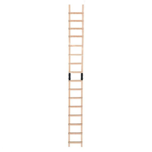 Echelle de toit plate en bois 2x8 echellons 