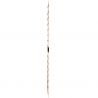 Echelle de toit plate en bois 2x8 echellons coté
