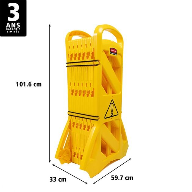 Barrière de sécurité mobile 4m Rubbermaid