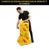 Barrière de sécurité mobile 4m Rubbermaid sangles de fixation