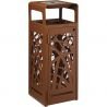 Poubelle cendrier vigipirate anti-nuisibles Cybel 110 L corten
