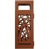 Poubelle cendrier vigipirate Cybel 110 L corten face