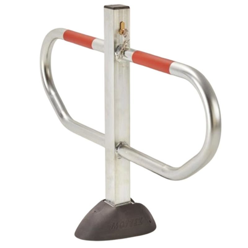 Barrière pied central design avec arceaux Mottez B298C