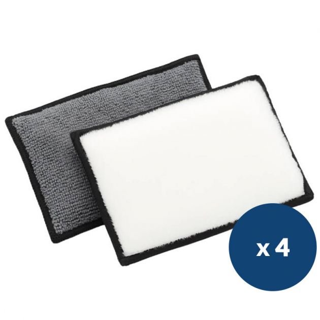 Eponge microfibre double face voiture x 4