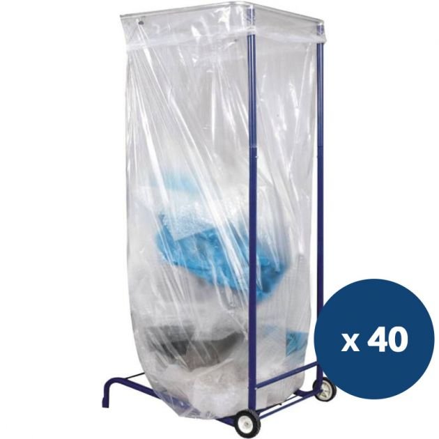 Sac poubelle conteneur​ percé 1500 litres x 40