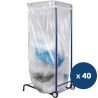 Sac poubelle conteneur​ percé 1500 litres x 40