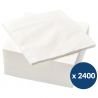Serviettes en papier Ecolabel blanche 33 x 33 cm - colis de 2 400