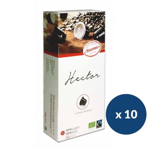 Capsule de café moulu bio équitable Storme - boite de 10