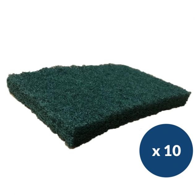 Lot de 10 Pads décapage vert monobrosse Mi-Tor Fimap