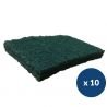 Lot de 10 Pads décapage vert monobrosse Mi-Tor Fimap