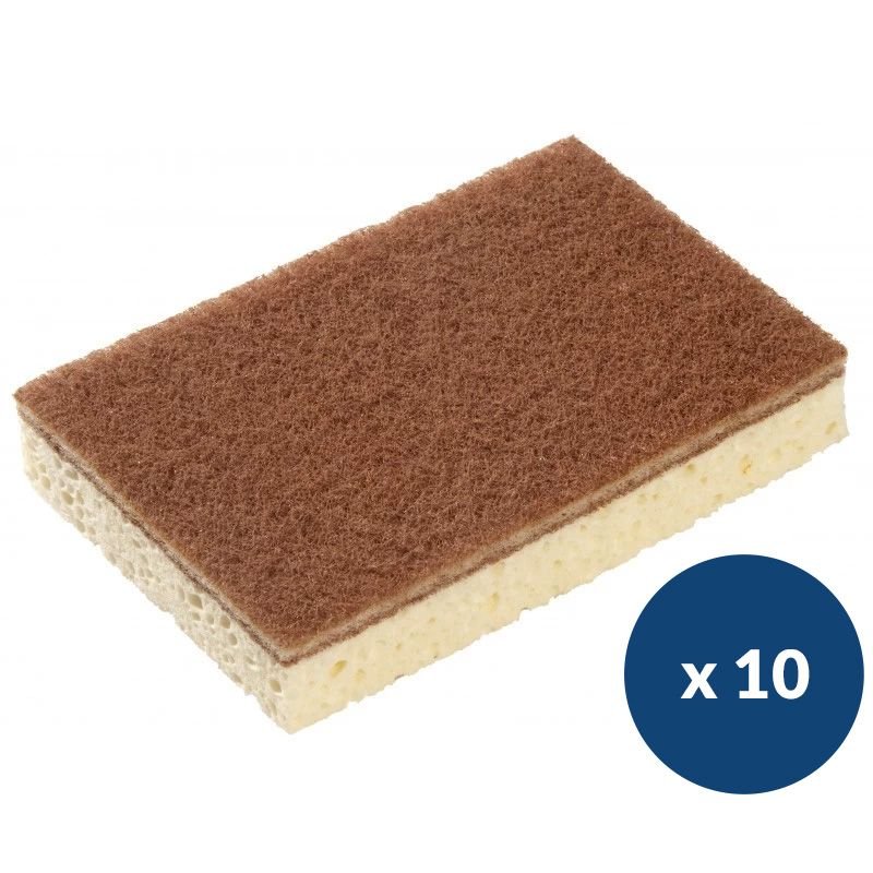 Éponge grattante écologique x10