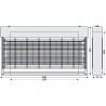 Destructeur d'insectes LED 80m² 19W JVD dimensions
