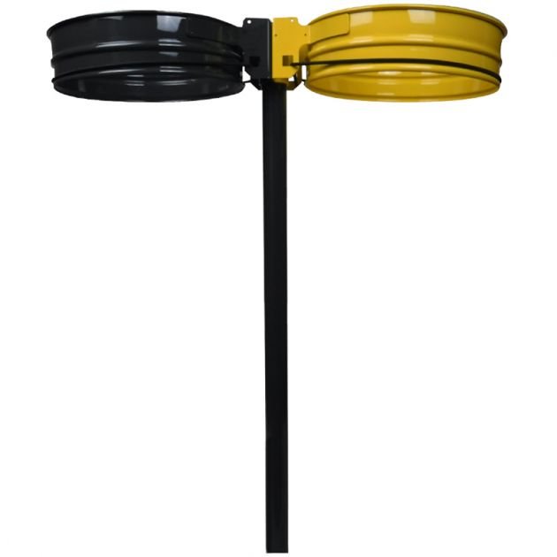 Support sac poubelle sur pied 2 flux à sceller 110 L