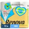 Papier toilette recyclé 3 plis 72 rouleaux Renova
