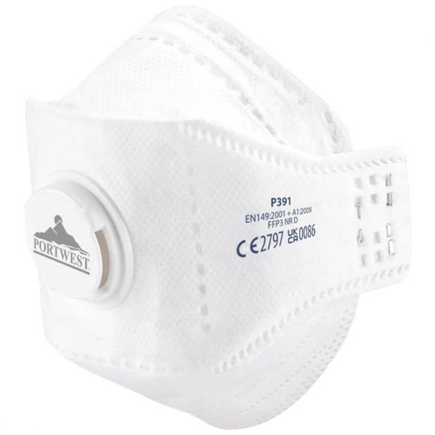Masque FFP3 avec valve pliable delcourt