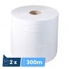 Papier d'essuyage recyclé 2 plis Delcourt - lot de 2 bobines de 1000 feuilles